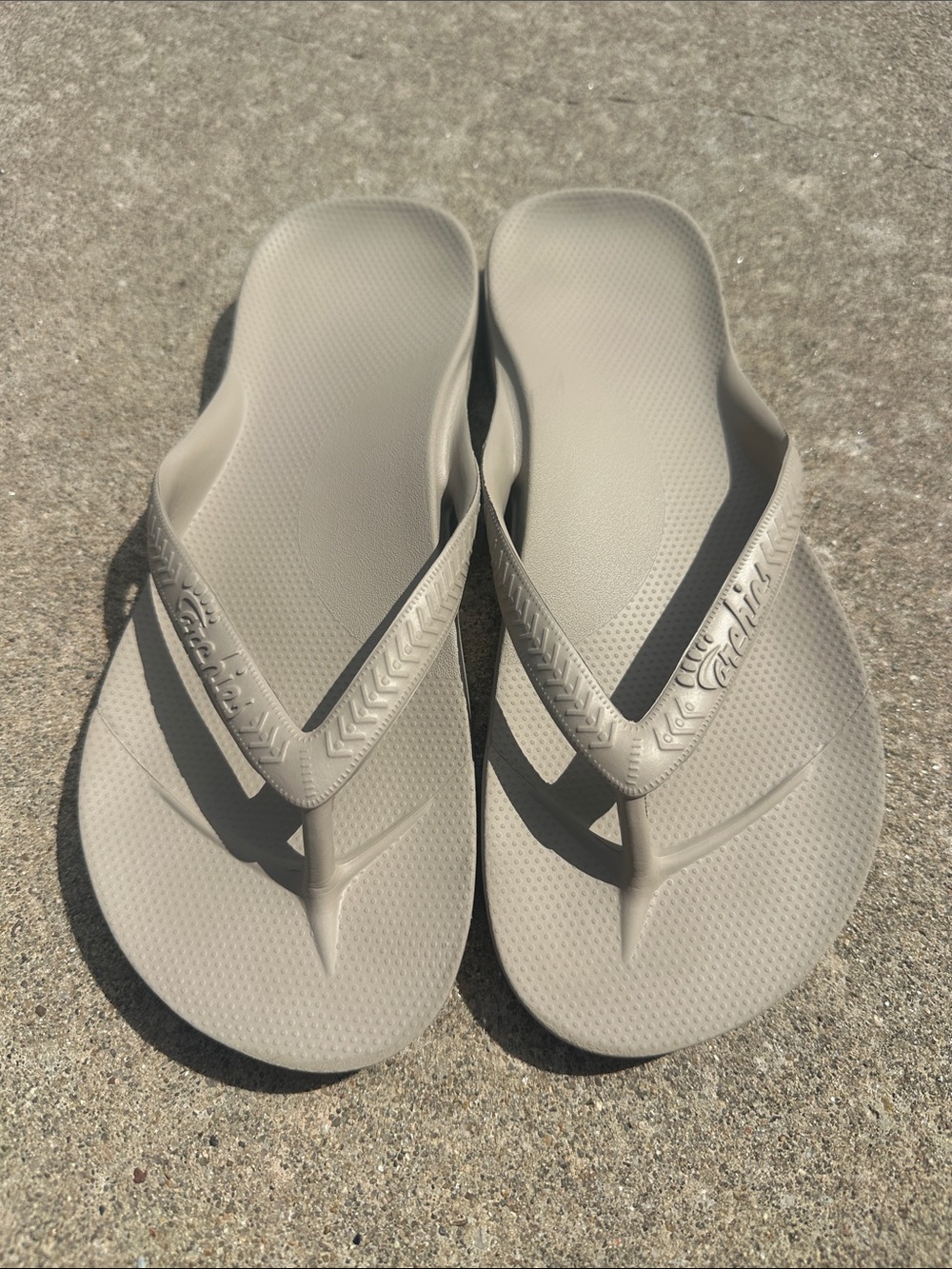 Archies Taupe Flip Flops